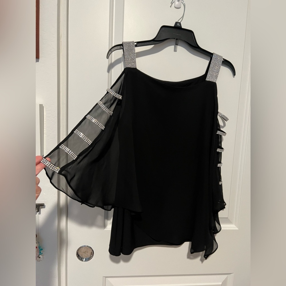 Prelude Batwing Sequin Top size L